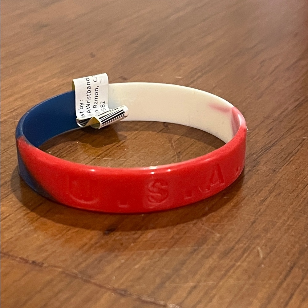U.S.A. Baller ID Band Wristband USA new red white blue adult size